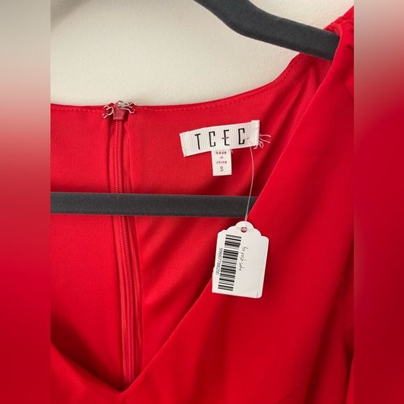 TCEC Red Ruffle Dress - NWT size small - Picture 2 of 5